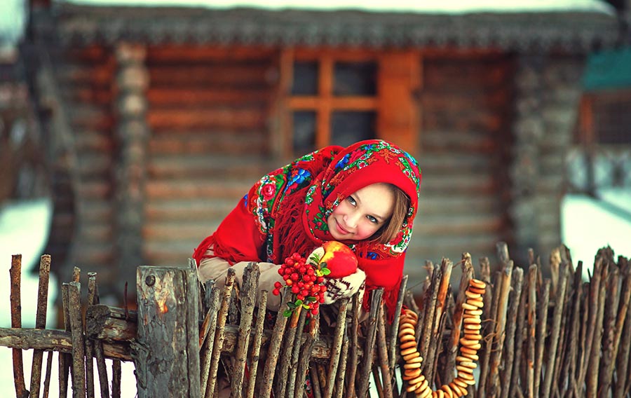 Sexy girl Women in Slavic costumes in Kitakyushu